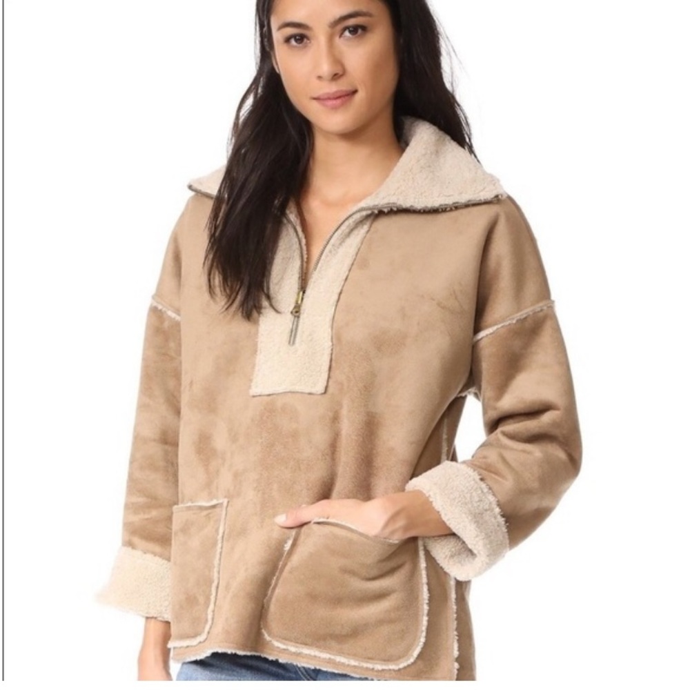 Velvet by Graham & Spencer Rika Sherpa Reversible Pullover